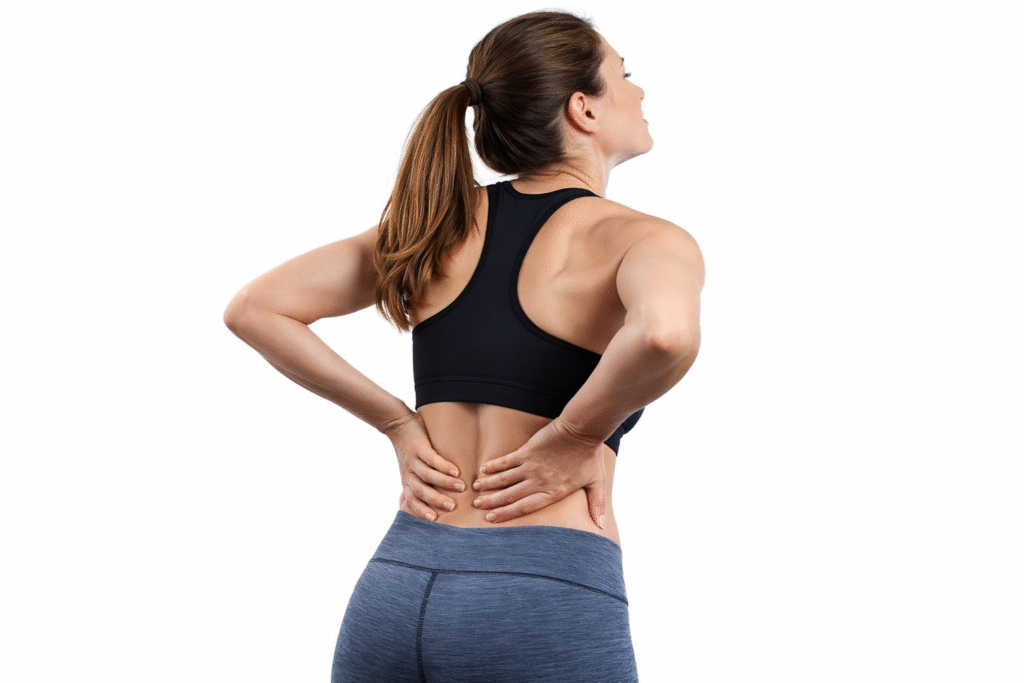 Patient with sciatica nerve pain