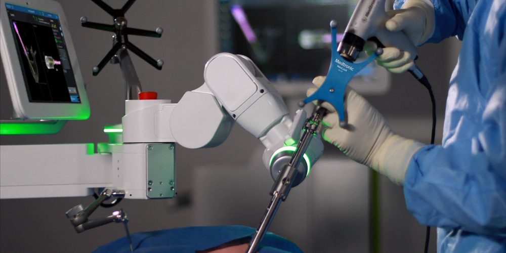 Medtronic Mazor X robotic spine surgery system used for precision spinal procedures